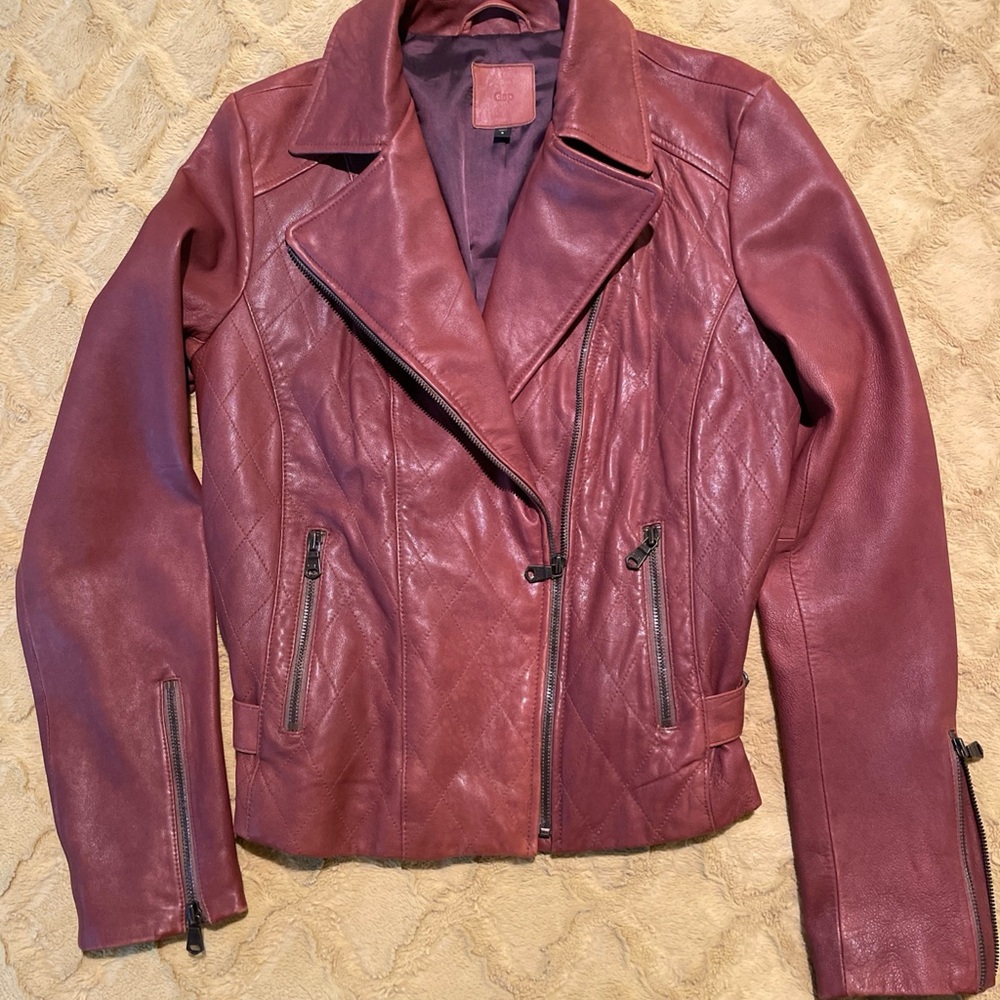Women's GAP Brown Leather Jacket